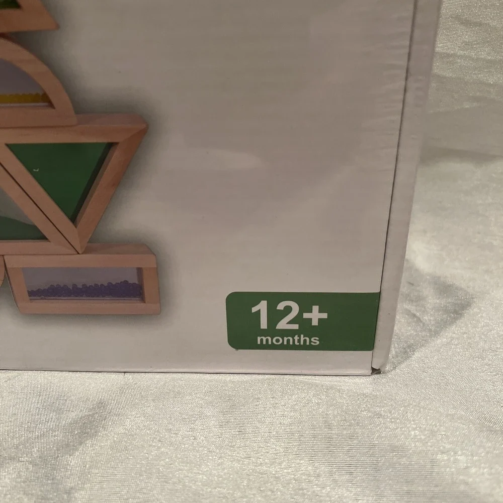 New-Rainbow Building Blocks‎ Transparent Building Blocks Stacking -see Through